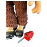 DR - Ventriloquist Dummy Doll 19 in Tall with Tool Belt & Accessories