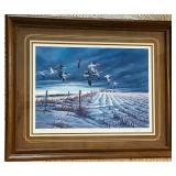 DR - Terry Redlin Winter Snows - Open Edition Framed Print 25.5 x 31 in - Signed