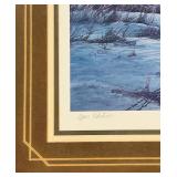 DR - Terry Redlin Winter Snows - Open Edition Framed Print 25.5 x 31 in - Signed