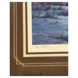 DR - Terry Redlin Winter Snows - Open Edition Framed Print 25.5 x 31 in - Signed