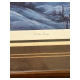 DR - Terry Redlin Winter Snows - Open Edition Framed Print 25.5 x 31 in - Signed