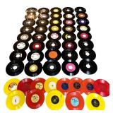 Vintage 45 RPM 7-inch Vinyl Records - Essex & RCA Victor, Decca, Capitol & More (Lot of 45)