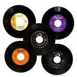 Vintage 45 RPM 7-inch Vinyl Records - Essex & RCA Victor, Decca, Capitol & More (Lot of 45)