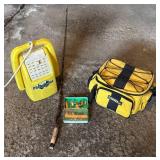 G - Garcia Conolon Fishing Rod, Tackle Box, Lures, Minnow Bucket and More
