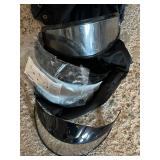 G - Snowmobile Helmets (Lot of 3) with Accessories & Storage Bags