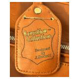 Executive Collection Leather Garment Bags by J. Barkett (Lot of 2)