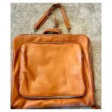 Executive Collection Leather Garment Bags by J. Barkett (Lot of 2)