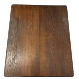 G - Antique Oak Dining Table with 7 Leaves Included - 35 x 42 in Top, 11 in Each