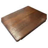 G - Antique Oak Dining Table with 7 Leaves Included - 35 x 42 in Top, 11 in Each