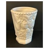 DR - Vintage Pitcher & Tumblers Set - Grapevine Embossed Ceramic