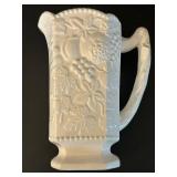 DR - Vintage Pitcher & Tumblers Set - Grapevine Embossed Ceramic