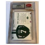 Ken O'Brien Relic 2002 Score QBC Materials #37 Football Card Ken O'Brien Relic 2002 Score QBC Materials #37 Football Card