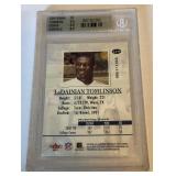 LaDainian Tomlinson RC Beckett 9 Mint 2001 Fleer Authority #113 Rookie Football Card LaDainian Tomlinson RC Beckett 9 Mint 2001 Fleer Authority #113 Rookie Football Card