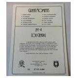 Lou Gherig /5,000 1985 Perez Steele Great Moments #4 Numbered 0740/5,000 Baseball Card Lou Gherig /5,000 1985 Perez Steele Great Moments #4 Numbered 0740/5,000 Baseball Card