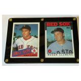 Roger Clemens 2-Card Plaque w/ Rookie Card Roger Clemens 2-Card Plaque w/ Rookie Card