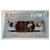 Granlund/Coyle /25 Booklet Dual Auto & Tri-Color Relic RC2013-14 The Cup Rookie Bookmarks #DABGC Beckett Graded 8 / 10 Numbered 07/25 Minnesota Wild Hockey Card Granlund/Coyle /25 Booklet Dual Auto & Tri-Color Relic RC2013-14 The Cup Rookie Bookmarks #DABGC Beckett Graded 8 / 10 Numbered 07/25 Minnesota Wild Hockey Card