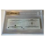 Mikael Granlund RC Auto & Tri-Colored Jumbo Relic /25 2013-14 National Treasiures Booklet #26 Numbered 07/25 Beckett Graded 9 / 9 Minnesota Wild Hockey Card Mikael Granlund RC Auto & Tri-Colored Jumbo Relic /25 2013-14 National Treasiures Booklet #26 Numbered 07/25 Beckett Graded 9 / 9 Minnesota Wild Hockey Card