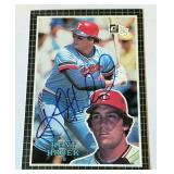 Kent Hrbek Autographed 1985 Donruss #40 Oversized Minnesota Twins Baseball Card Kent Hrbek Autographed 1985 Donruss #40 Oversized Minnesota Twins Baseball Card