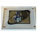 Randy Moss Die Cut Jumbo 1998 Absolute Playoff Heroes #HE19 Minnesota Vikings Football Card Randy Moss Die Cut Jumbo 1998 Absolute Playoff Heroes #HE19 Minnesota Vikings Football Card