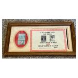 Lou Brock 3,000th Hit Framed Ticket Stub Framed w/ Certificate - August 13, 1979 Lou Brock 3,000th Hit Framed Ticket Stub Framed w/ Certificate - August 13, 1979