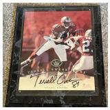 Terrell Owens Autographed 1997 Leaf Authentic Signatures In Plaque Football Card Terrell Owens Autographed 1997 Leaf Authentic Signatures In Plaque Football Card