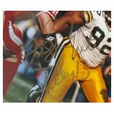 Reggie White Autographed and Framed Green Bay Packers Football Photo Reggie White Autographed and Framed Green Bay Packers Football Photo