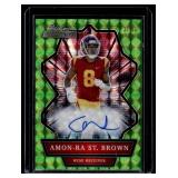 Amon-Ra St. Brown RC Auto /45 Green Refractor 2021Wild Card Allumination #ABC-A Numbered 31/45 Rookie Football Card Amon-Ra St. Brown RC Auto /45 Green Refractor 2021Wild Card Allumination #ABC-A Numbered 31/45 Rookie Football Card