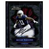 Micah Parsons RC Auto 2021 Wild Card Allumination #ABC-A Rookie Football Card Micah Parsons RC Auto 2021 Wild Card Allumination #ABC-A Rookie Football Card