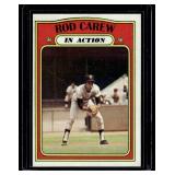 Rod Carew RARE 1972 Topps In Action #696 High Number Vintage Baseball Card - Nice Shape! Gradeable Rod Carew RARE 1972 Topps In Action #696 High Number Vintage Baseball Card - Nice Shape! Gradeable
