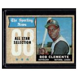 Roberto Clemente 1968 Topps #374 Vintage Baseball Card Roberto Clemente 1968 Topps #374 Vintage Baseball Card