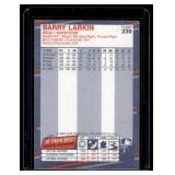 Barry Larkin Autographed 2nd Year 1988 Fleer #239 Baseball Card Barry Larkin Autographed 2nd Year 1988 Fleer #239 Baseball Card