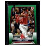 Rafael Deevers Bookend 99/99 Green SP 2023 Bowman #31 Baseball Card Rafael Deevers Bookend 99/99 Green SP 2023 Bowman #31 Baseball Card