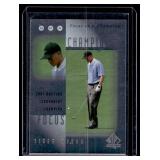 Tiger Woods RC Foil Insert 2001 Upper Deck SP Authentic #RC2 Rookie Golf Card Tiger Woods RC Foil Insert 2001 Upper Deck SP Authentic #RC2 Rookie Golf Card