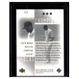 Tiger Woods RC Foil Insert 2001 Upper Deck SP Authentic #RC2 Rookie Golf Card Tiger Woods RC Foil Insert 2001 Upper Deck SP Authentic #RC2 Rookie Golf Card