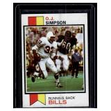 OJ Simpson 1973 Topps #500 Vintage Football Card OJ Simpson 1973 Topps #500 Vintage Football Card
