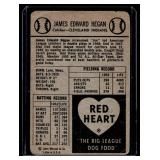1954 Red Heart Jim Hegan #11 Vintage Baseball Card 1954 Red Heart Jim Hegan #11 Vintage Baseball Card