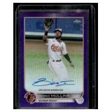 Cedric Mullins Auto /250 2022 Topps Chrome #CVA-CM Numbered 014/250 Baseball Card Cedric Mullins Auto /250 2022 Topps Chrome #CVA-CM Numbered 014/250 Baseball Card