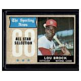 Lou Brock 1968 Topps #372 Vintage Baseball Card Lou Brock 1968 Topps #372 Vintage Baseball Card