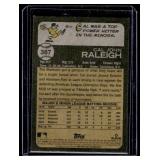 Cal Raleigh RC 2022 Topps Heritage #367 Rookie Baseball Card Cal Raleigh RC 2022 Topps Heritage #367 Rookie Baseball Card