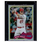 Mike Trout Refractor 2024 Topps Chrome #89CB-1 Baseball Card Mike Trout Refractor 2024 Topps Chrome #89CB-1 Baseball Card