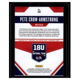 Pete Crow Armstrong XRC 2020 USA Baseball Stars & Stripes #48 Baseball Card Pete Crow Armstrong XRC 2020 USA Baseball Stars & Stripes #48 Baseball Card