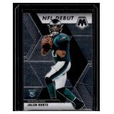 Jalen Hurts RC 2020 Mosaic NFL Debut #265 Rookie Football Card Jalen Hurts RC 2020 Mosaic NFL Debut #265 Rookie Football Card