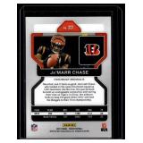 Ja'Marr Chase RC 2021 Prizm #337 Rookie Football Card Ja'Marr Chase RC 2021 Prizm #337 Rookie Football Card