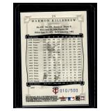 Harmon Killebrew /500 2004 Fleer Greats #24 Numbered 010/500 Minnesota Twins Baseball Card Harmon Killebrew /500 2004 Fleer Greats #24 Numbered 010/500 Minnesota Twins Baseball Card