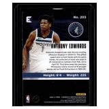 Anthony Edwards RC 2020-21 Chronicles Essentials #203 Rookie Minnesota Timberwolves Basketball Card Anthony Edwards RC 2020-21 Chronicles Essentials #203 Rookie Minnesota Timberwolves Basketball Card