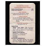 1969 Minnesota Vikings Vintage Pocket Schedule 1969 Minnesota Vikings Vintage Pocket Schedule