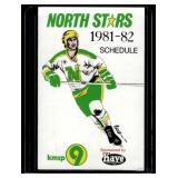 1981-82 Minnesota North Stars Hockey Vintage Pocket Schedule 1981-82 Minnesota North Stars Hockey Vintage Pocket Schedule
