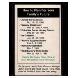 1988-89 Minnesota North Stars Official Hockey Pockey Schedule 1988-89 Minnesota North Stars Official Hockey Pockey Schedule