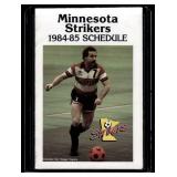 1984-85 Minnesota Strikes Scorrer Vintage Pockey Schedule 1984-85 Minnesota Strikes Scorrer Vintage Pockey Schedule
