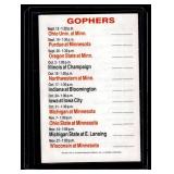 1981 Minnesota Vikings and University of Minnesota Old Style Vintage Pocket Schedule 1981 Minnesota Vikings and University of Minnesota Old Style Vintage Pocket Schedule